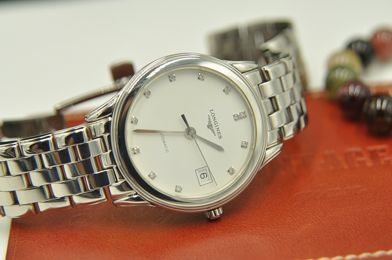 dong ho longines flagship diamond stainless steel automatic l4 774 4 27 6 6 Copy