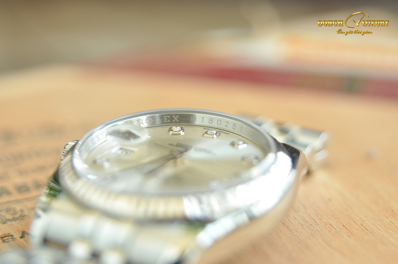 Đồng hồ Rolex Datejust 116234 Silver 10BR vàng trắng đúc 18k