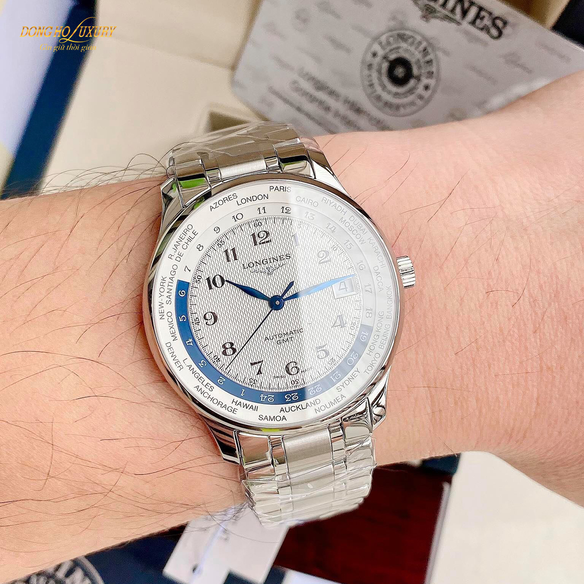 dong ho longines l26314706 master collection worldtime size 38 5mm 1