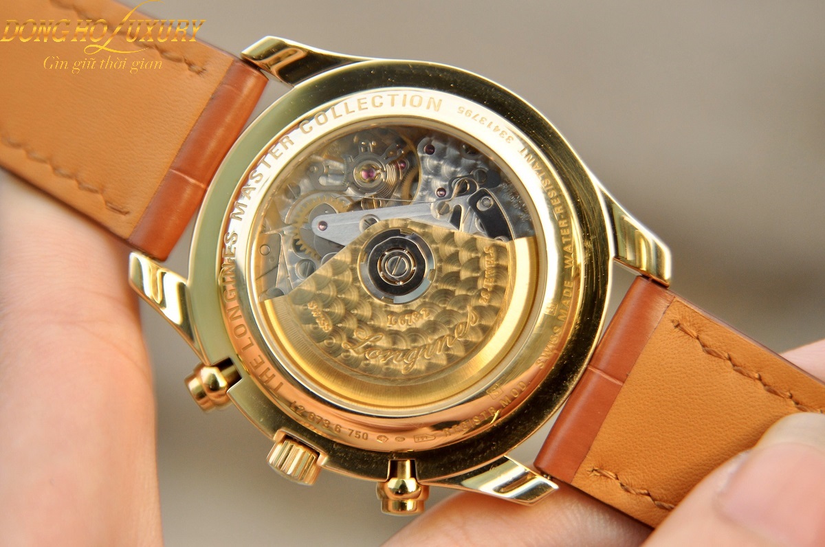 dong ho longines master collection automatic chronograph trang sao rose gold 18k l2 673 6 78 5 4 Sao chép