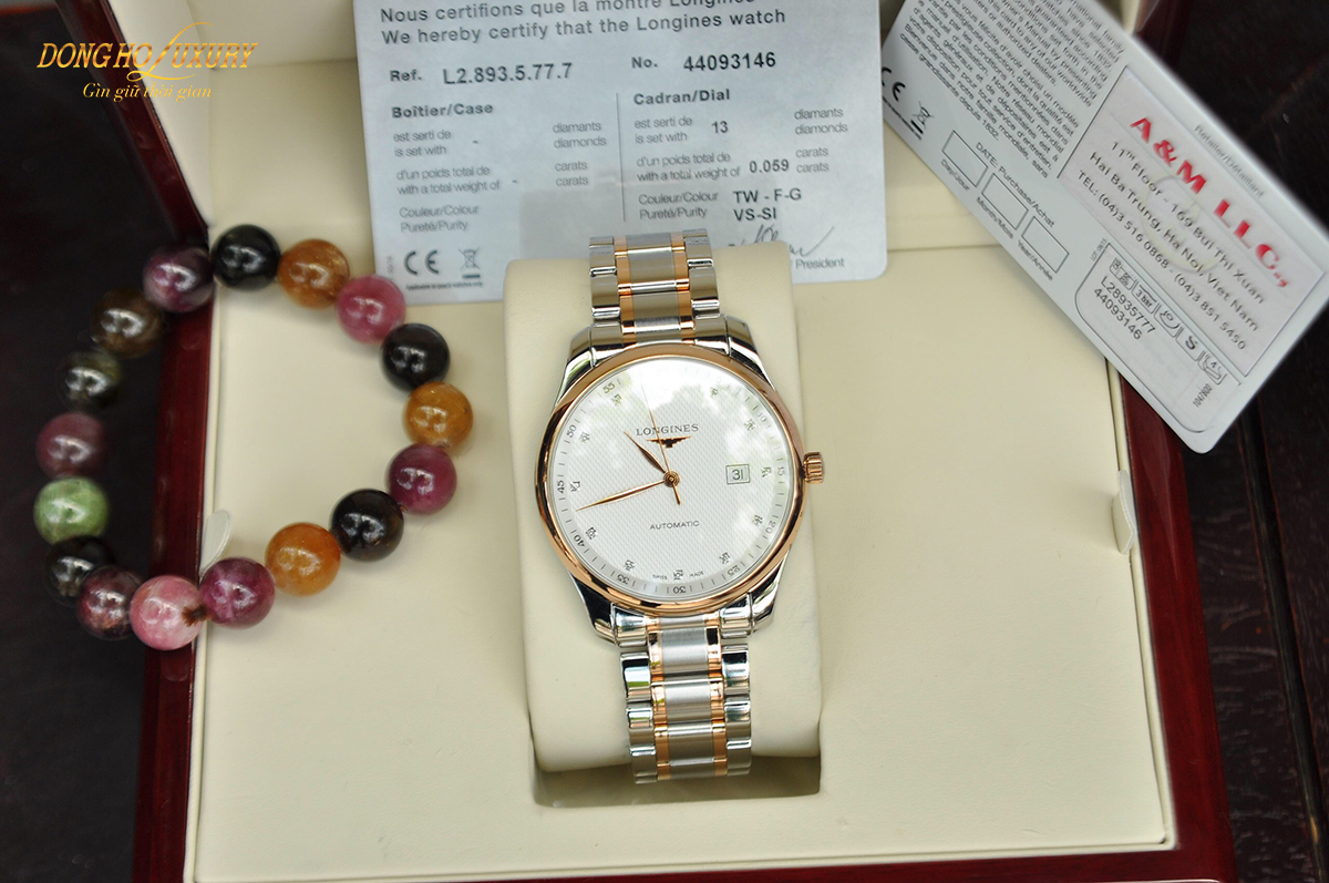 dong ho longines l2 893 5 77 7 master collection demi vang size 42mm 6