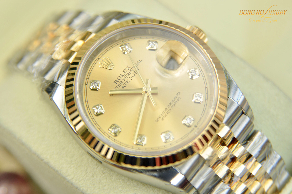 dong ho rolex datejust 126233 coc so kim cuong size 36mm demi vang 3