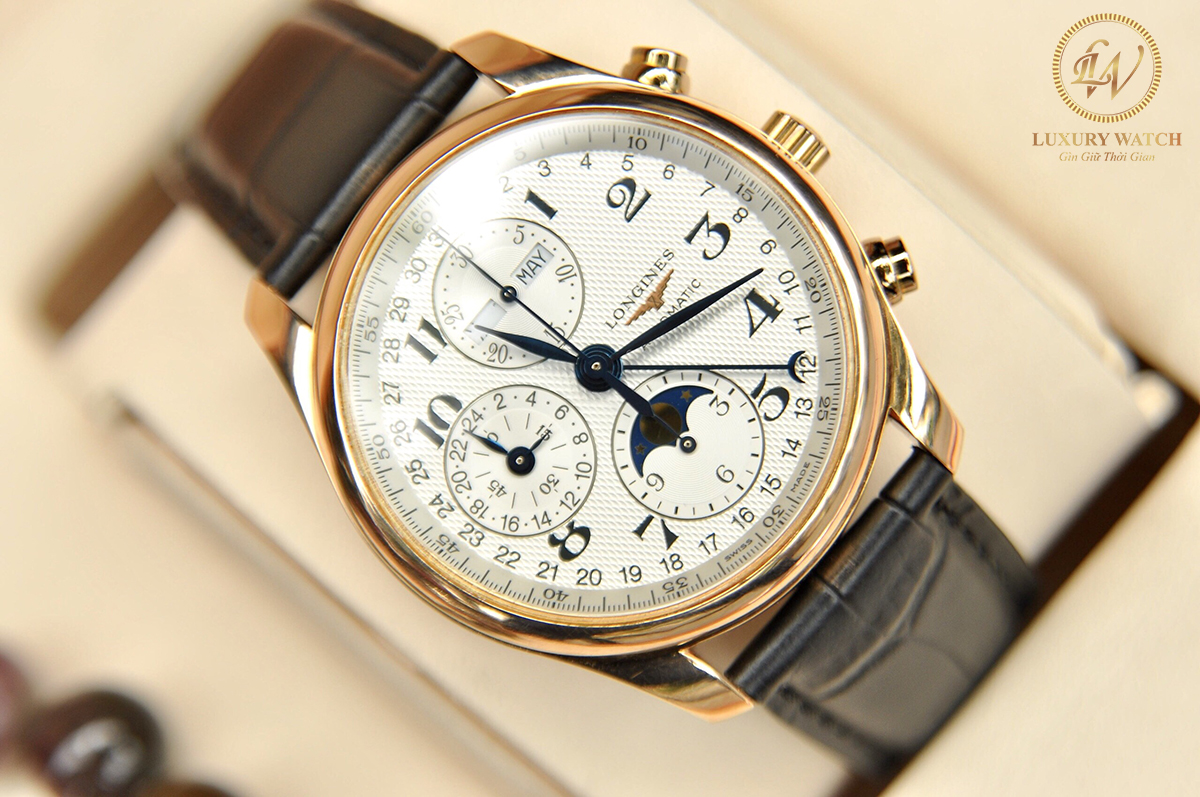 dong ho longines master l2 673 8 78 3 cu moonphase size 40mm 3